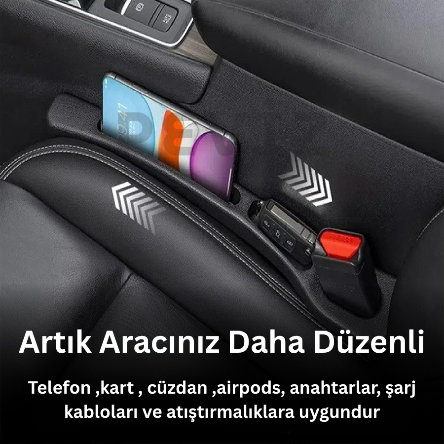 Peviz™ Tüm Araçlarla Uyumlu Patentli Araba Koltuğu Boşluk Doldurucu Aparat 2'li Paket