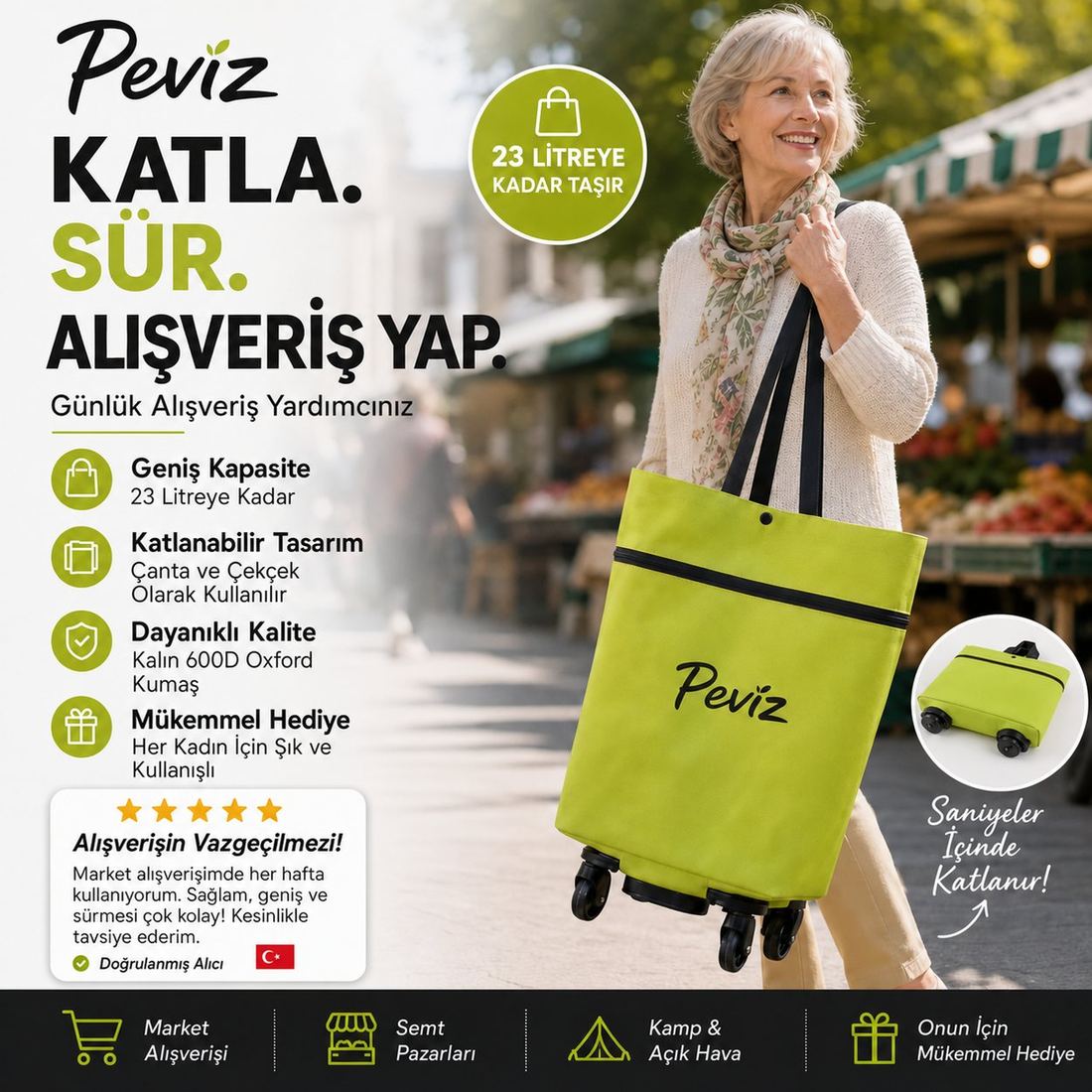 Katla, sür, alışveriş yap — günlük alışveriş yardımcınız
